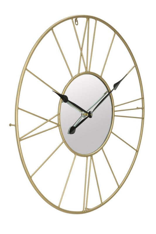 WALL CLOCK WITH MIRROR GLAM STICK CM Ø 80X6