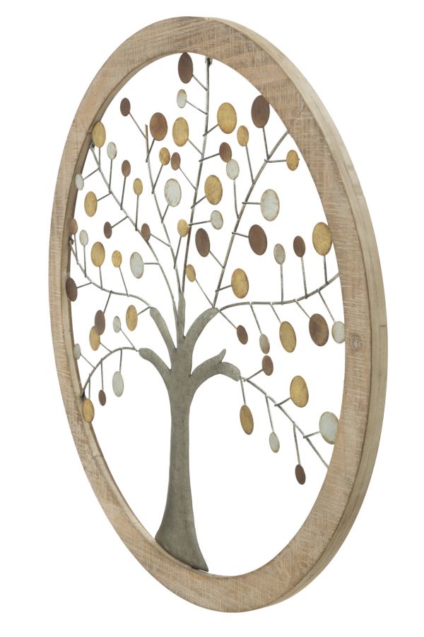 WALL PANEL WITH MIRROR ALBERO DELLA VITA CM Ø 61X1,8