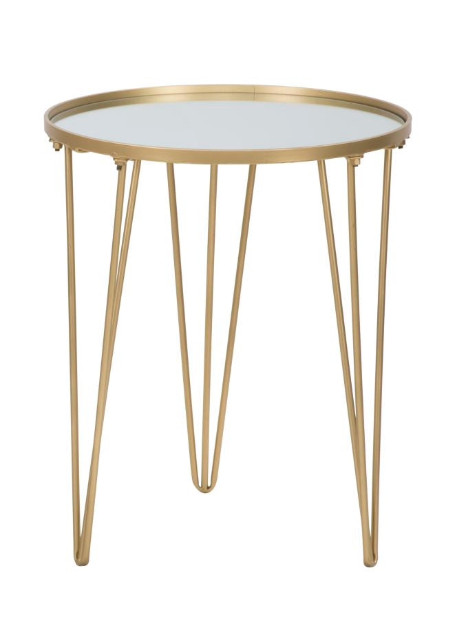 COFFEE TABLE GLAM GOLD/MIRROR CM Ø 40X49