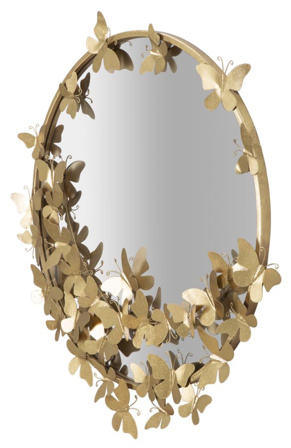 MIRROR BUTTERFLY ROUND CM 74X4X75