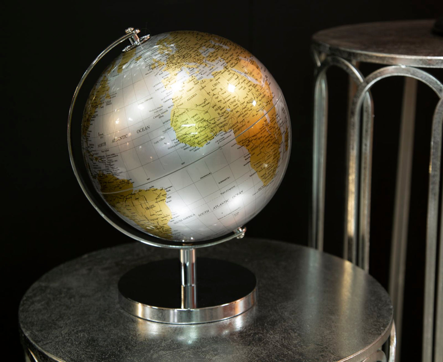 GLOBE SILVER NEW CM Ø 20X28