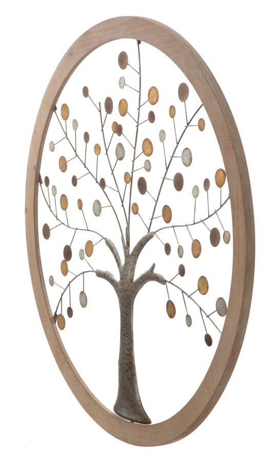 WALL PANEL TREE OF LIFE MIRROR NEW CM Ø 80X2