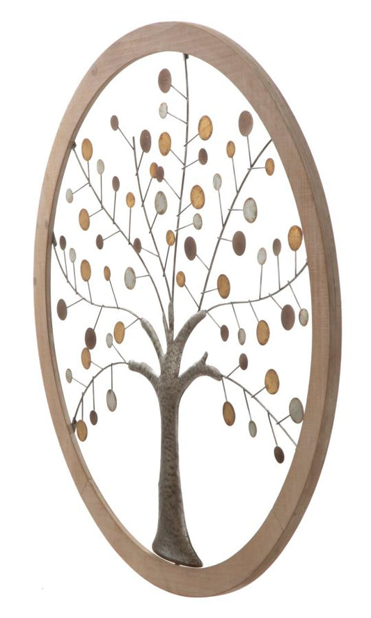 WALL PANEL TREE OF LIFE MIRROR NEW CM Ø 80X2