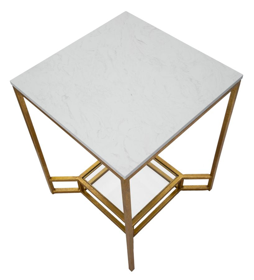 TABLE DOUBLE MARBLE CM 47X47X60