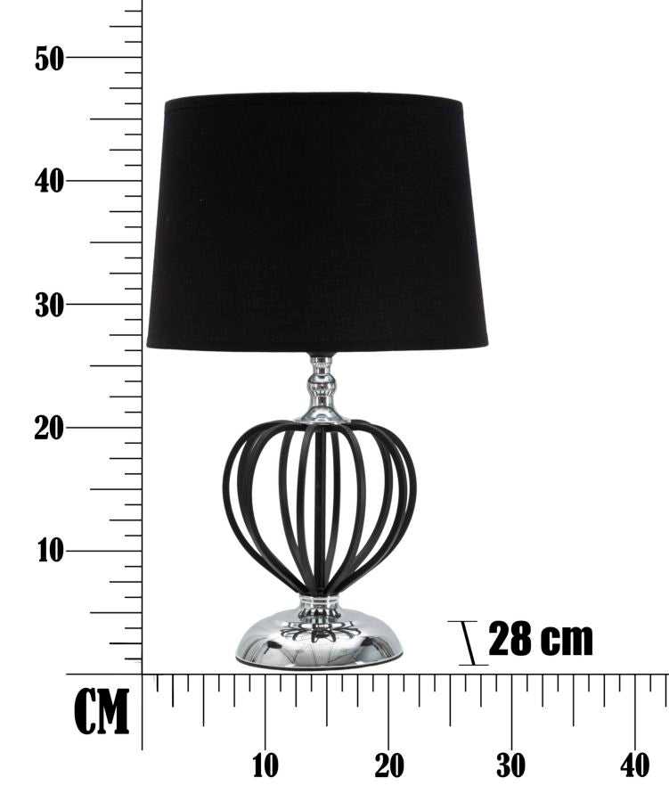 TABLE LAMP DARKY SILVER CM Ø28X44,5