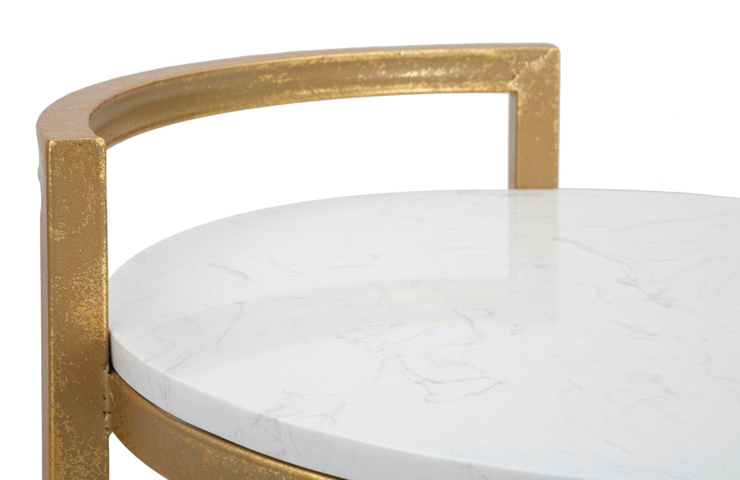 END TABLE ROUND MARBLE CM 40X43X50