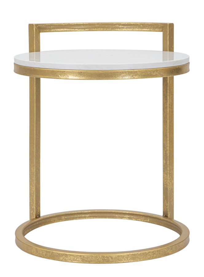 END TABLE ROUND MARBLE CM 40X43X50