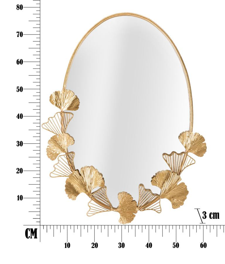 WALL MIRROR LITTLE LEAF CM 61,5X3X78