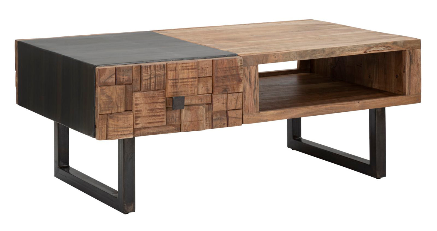 RECTANGULAR COFEE TABLE MUMBAI CM 110X60X43 (LEGNO DI ACACIA NILOTICA)