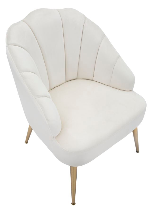 ARMCHAIR SHELL CREMA CM 65X69X84