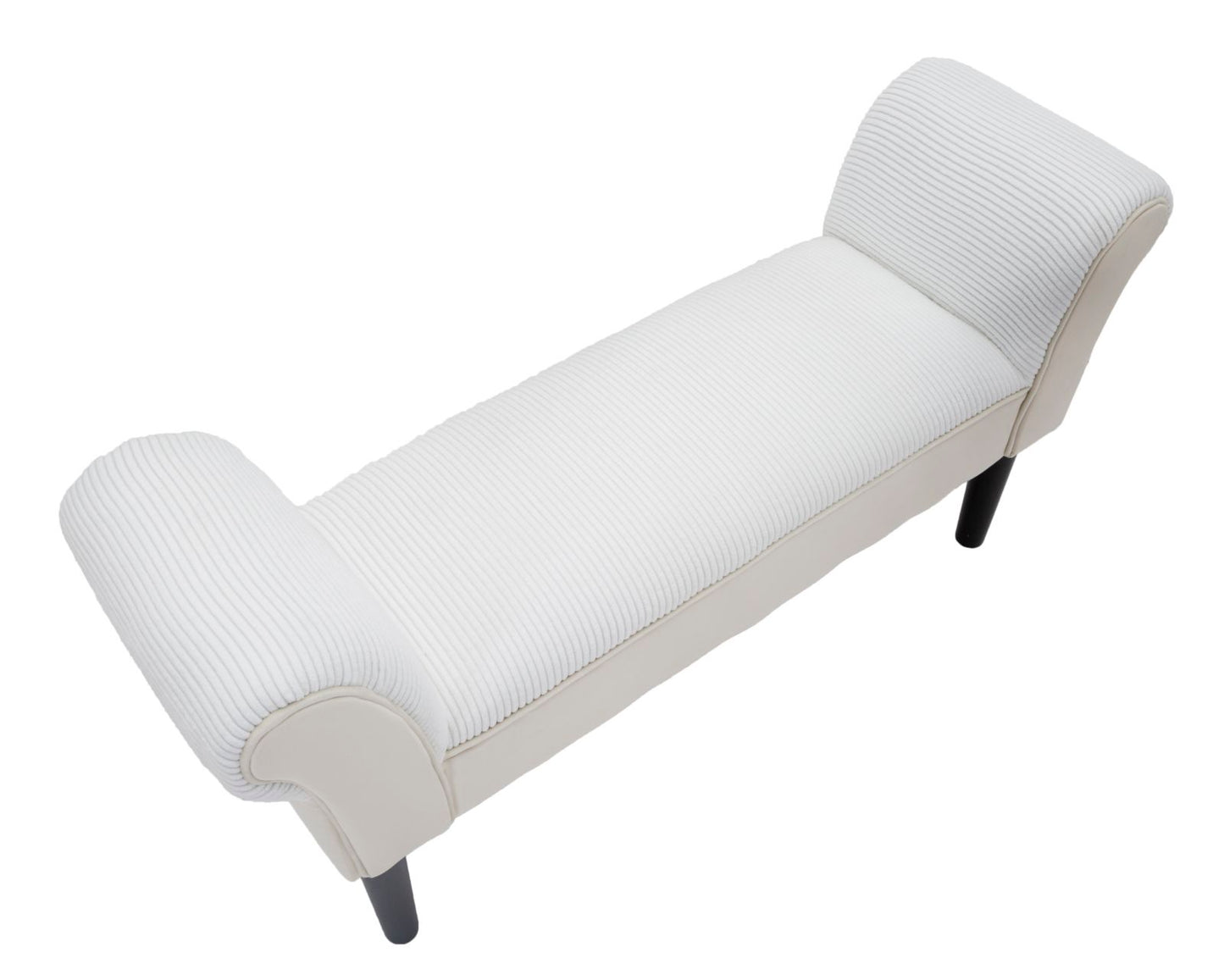 BENCH VELVET CREMA CM 102X31X51