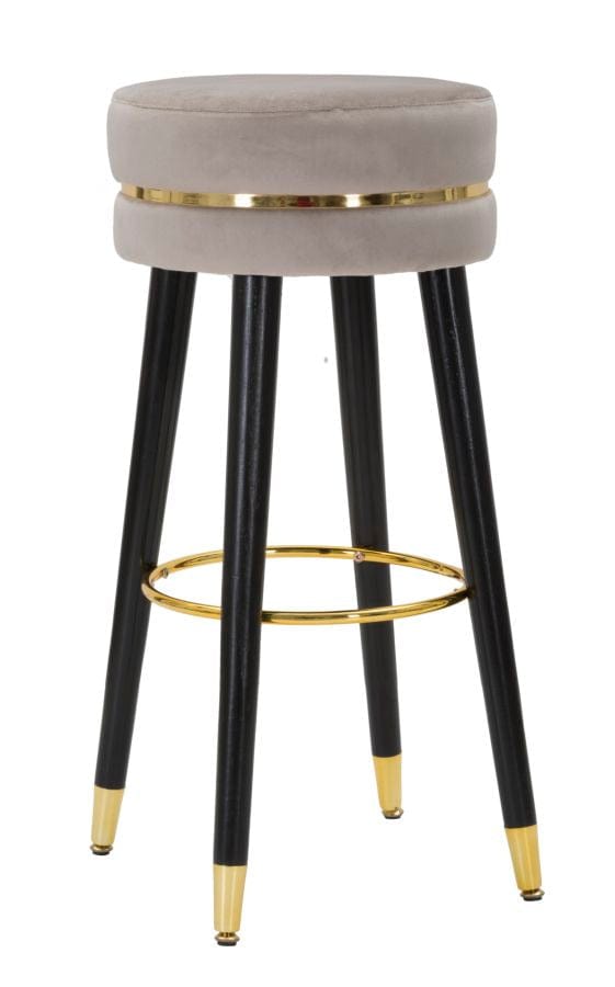 BAR STOOL PARIS GRIGIO/GOLD CM Ø 35X74