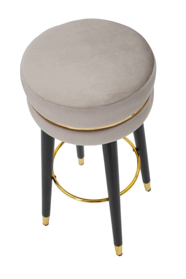 BAR STOOL PARIS GRIGIO/GOLD CM Ø 35X74