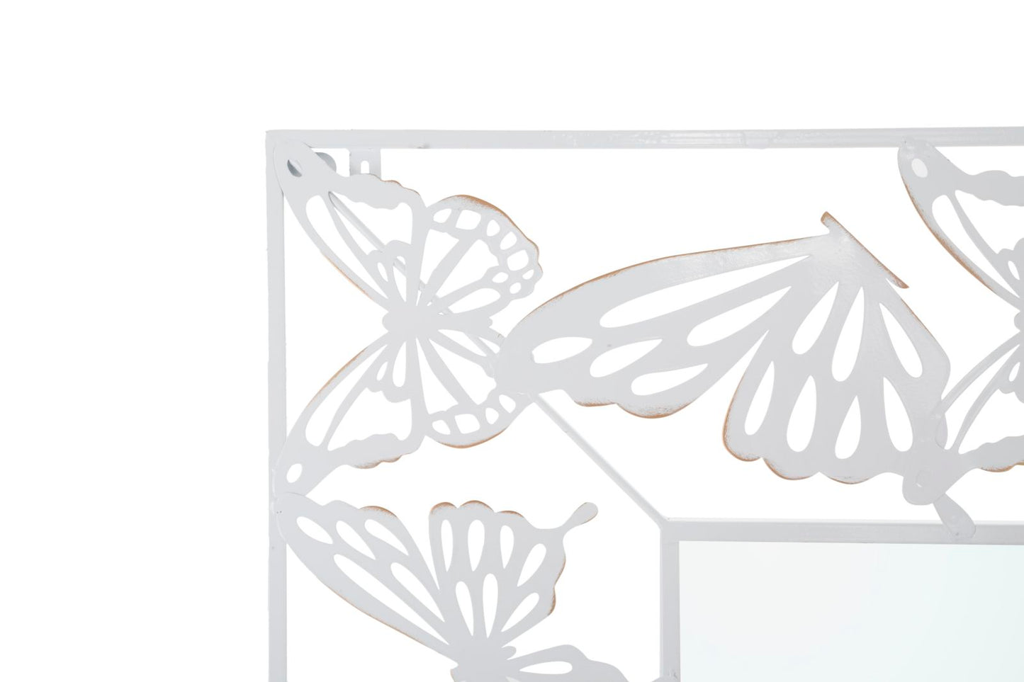 WALL MIRROR WHITE BUTTERFLY CM 85X1X115