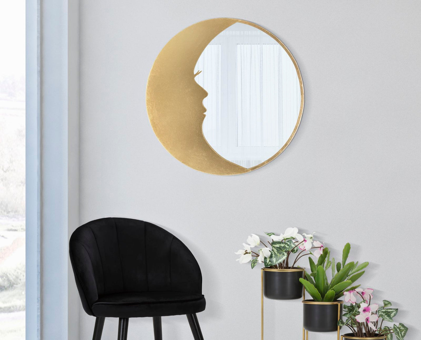 WALL MIRROR MOON CM Ø 72,5X2,3