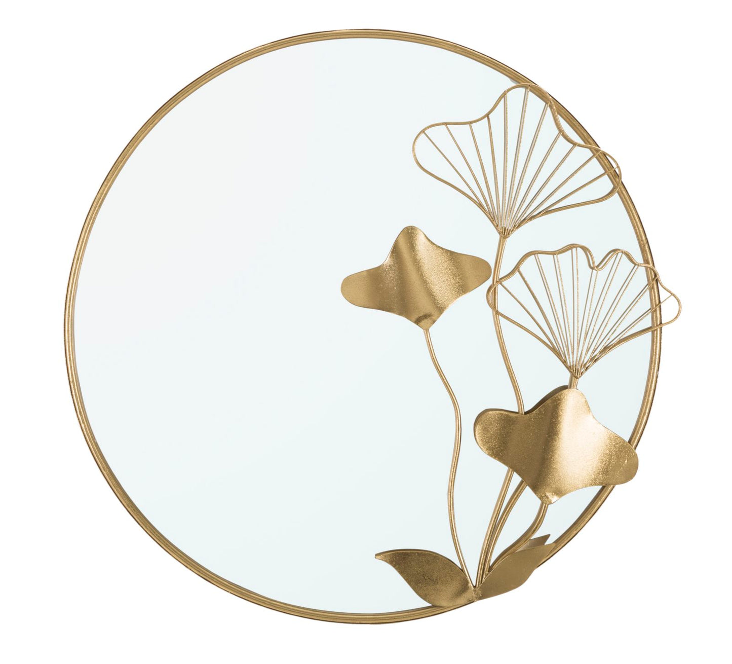 WALL MIRROR WITH FLOWER CM 75X3,5X72