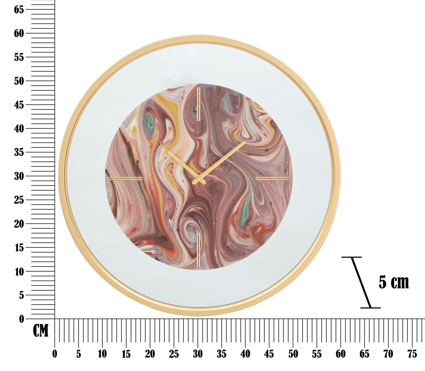 WALL CLOCK MIRROR MIX CM Ø 60X5