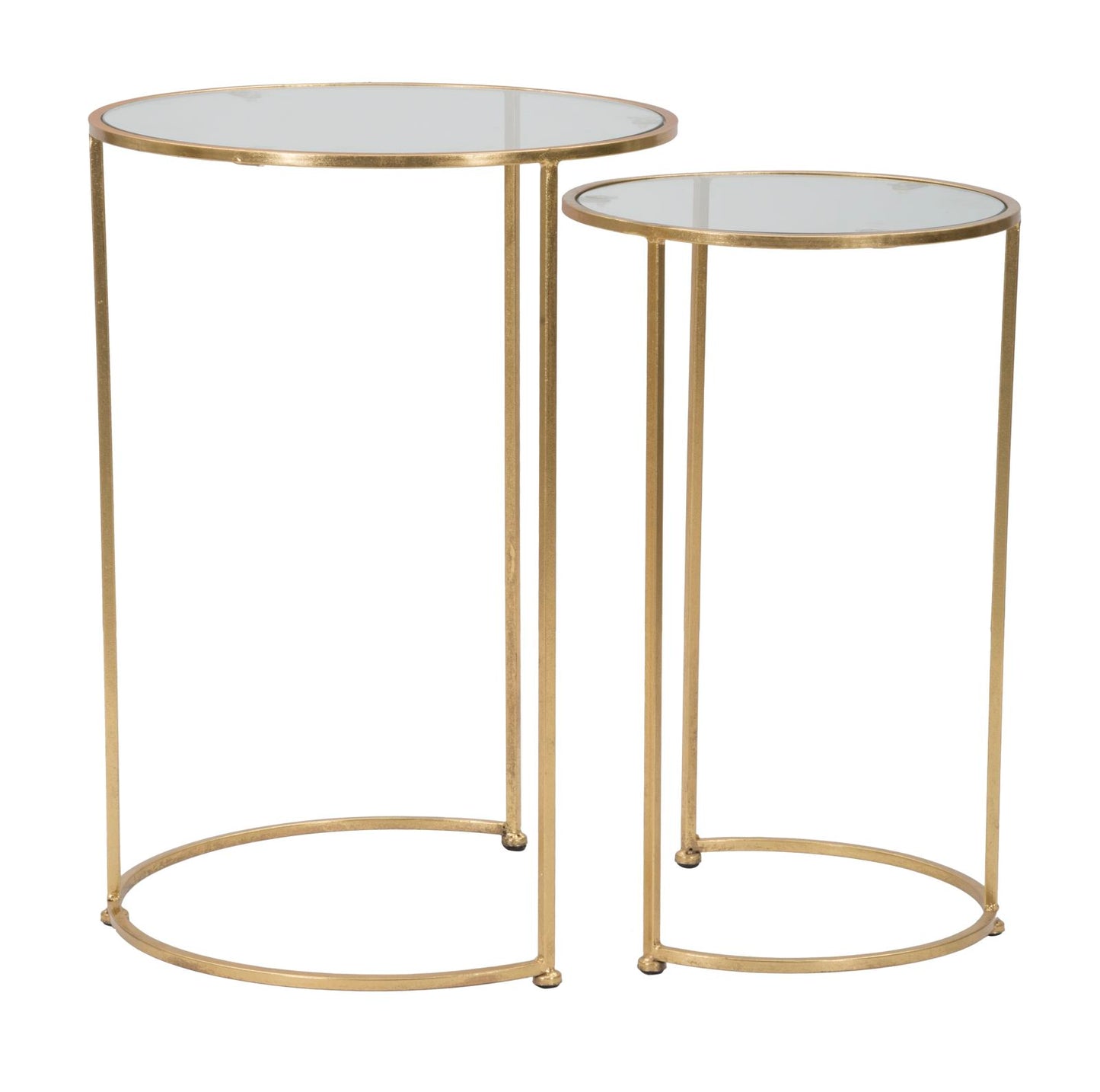 TABLE GLAM SIMPLY COPPIA CM Ø 44,5X63-34,5X56,5