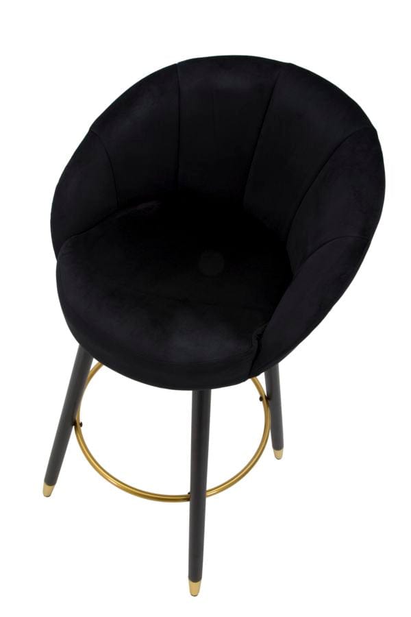 BAR STOOL PRAGUE NERO CM 55X56X104