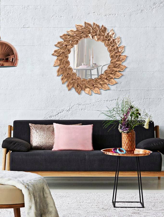 WALL MIRROR GLAM PETAL RAME CM Ø 73X5