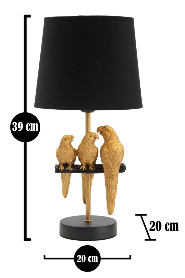 BED SIDE LAMP PARROTS CM Ø 20X39