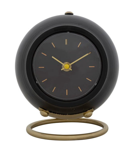 TABLE CLOCK BALL BLACK CM 16X13X19