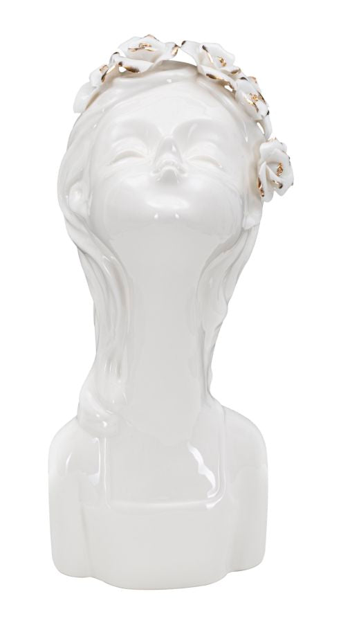 VASE YOUNG LADY ROSES CM 10x14x26