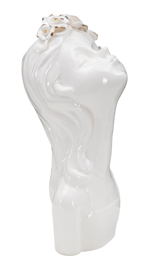 VASE YOUNG LADY ROSES CM 10x14x26