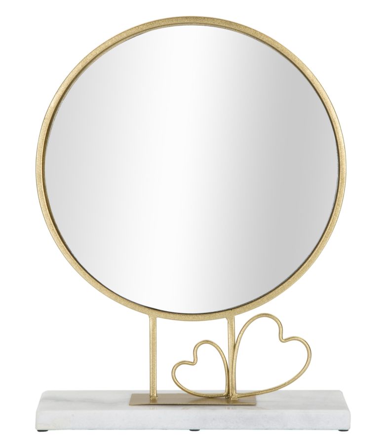 TABLE MIRROR HEART CM 30X9X39,5