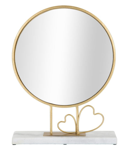 TABLE MIRROR HEART CM 30X9X39,5