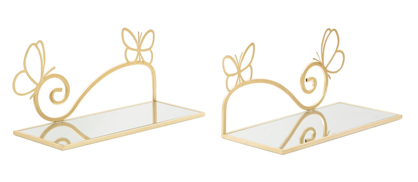 WALL BED SIDE BUTTERFLY SET 2 PCS CM 41,5X18X21