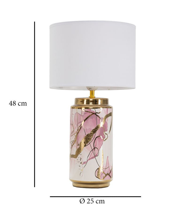 TABLE LAMP GLAM ABSTRACT CM Ø 25X48