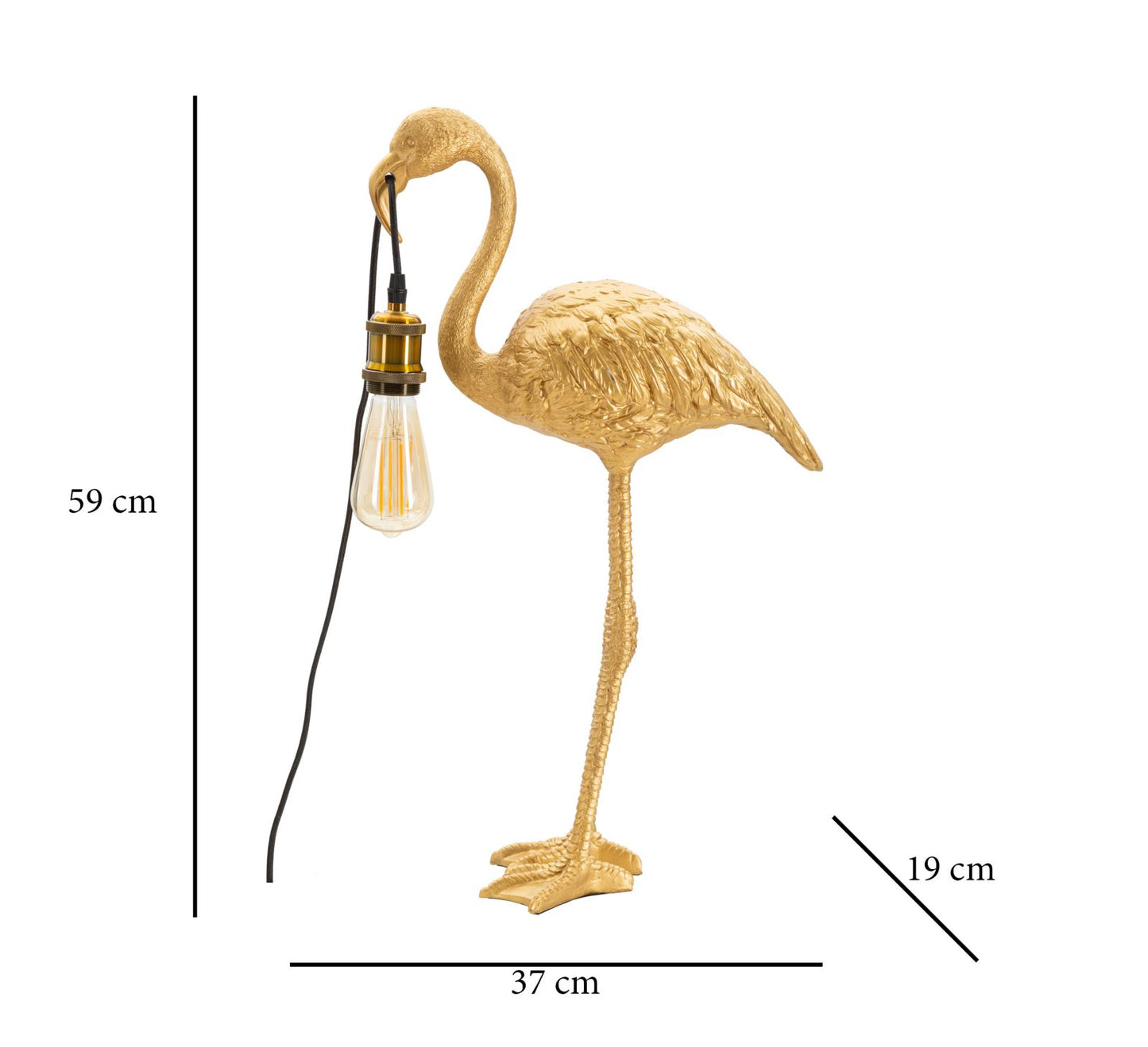 TABLE LAMP FLAMINGO CM 37X19X59