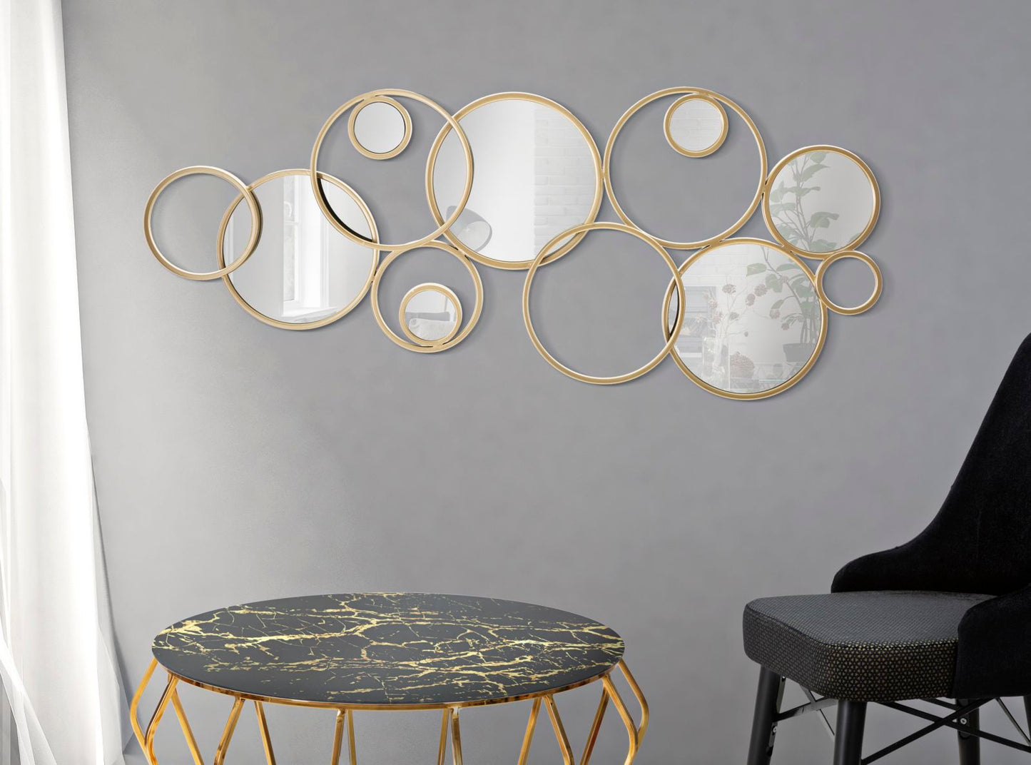 WALL DECORATION MIX MIRROR CM 123X4,5X51,5