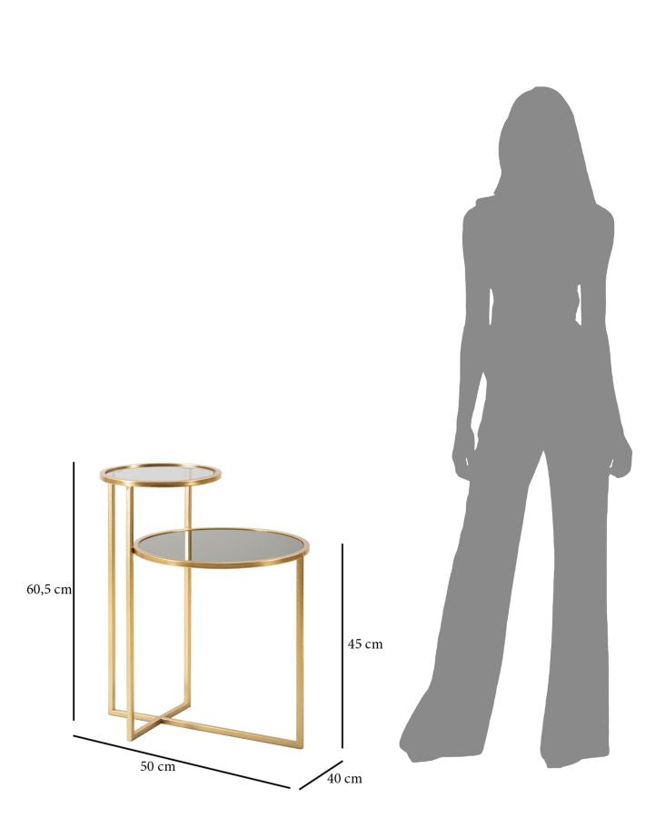 COFFEE TABLE 2 LEVELS CM 50X40X60,5