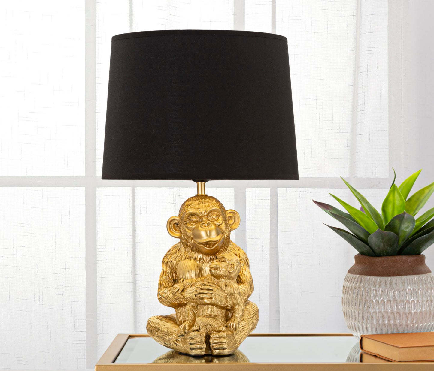 TABLE LAMP MONKEY MUM CM Ø 30X49