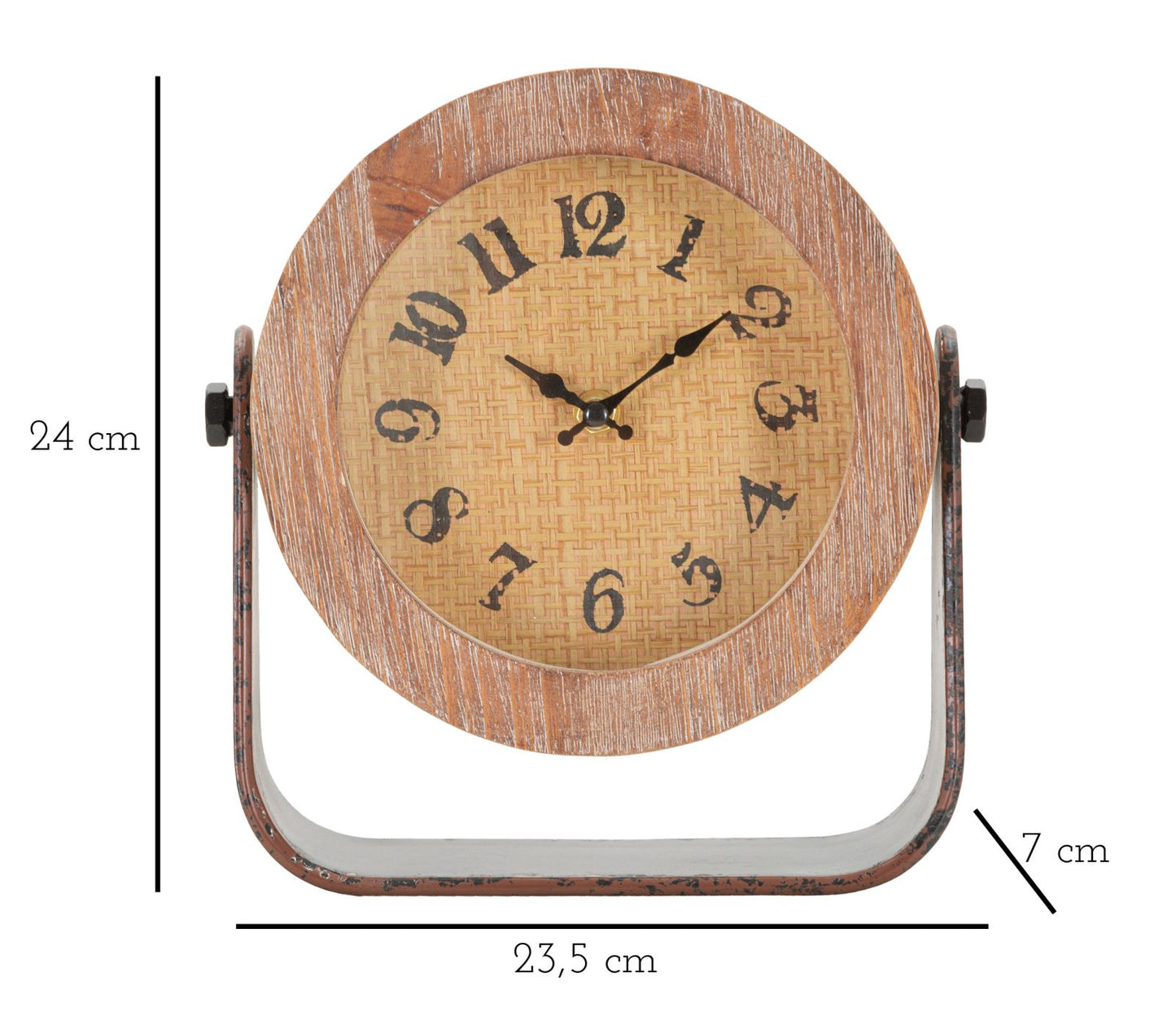 TABLE CLOCK ROUND CM 23,5X7X24