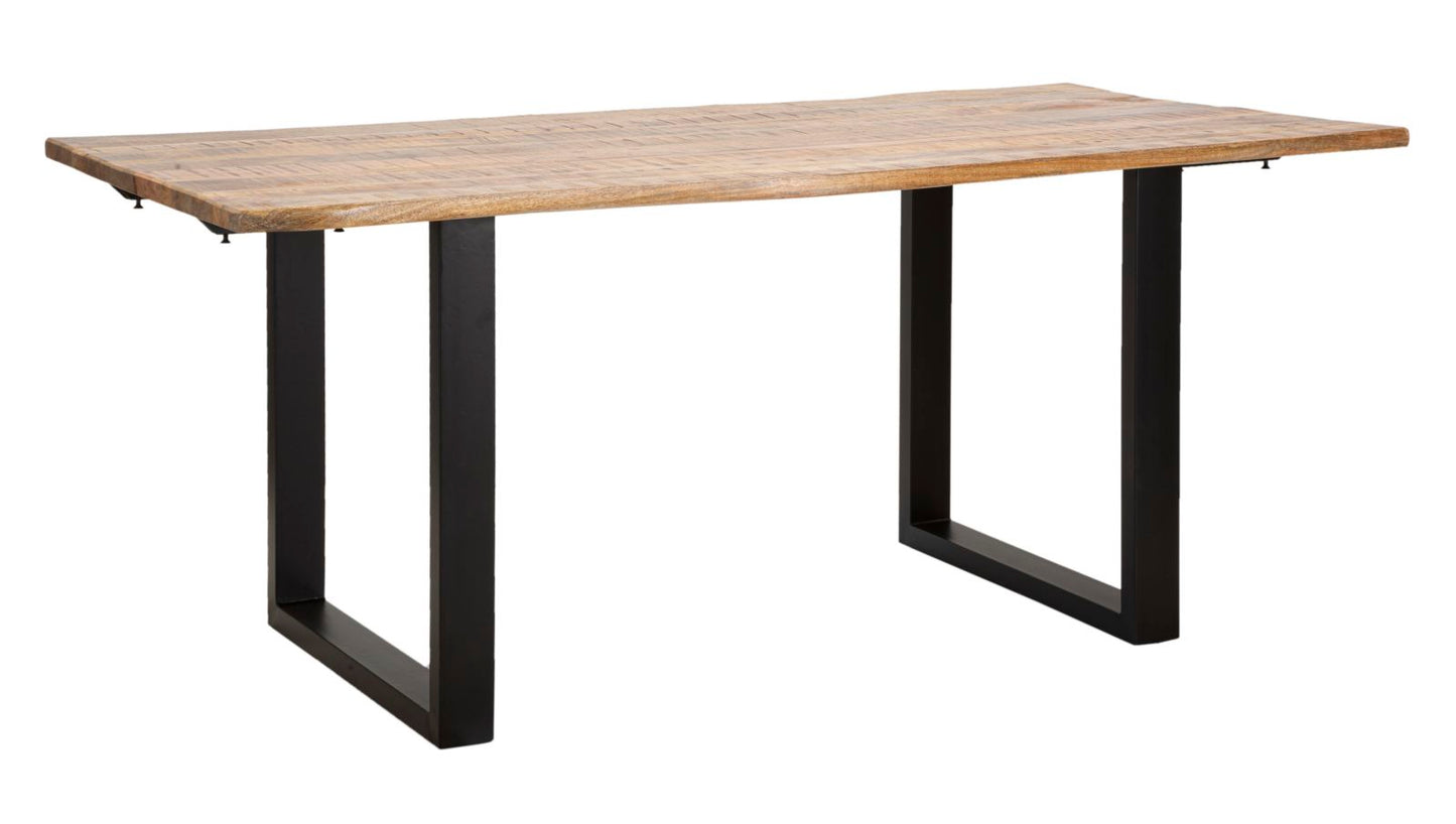 DINING TABLE EDGE -EXTENDABLE- CM 180X90X77-TOTAL LENGHT 280 (MANGO WOOD)