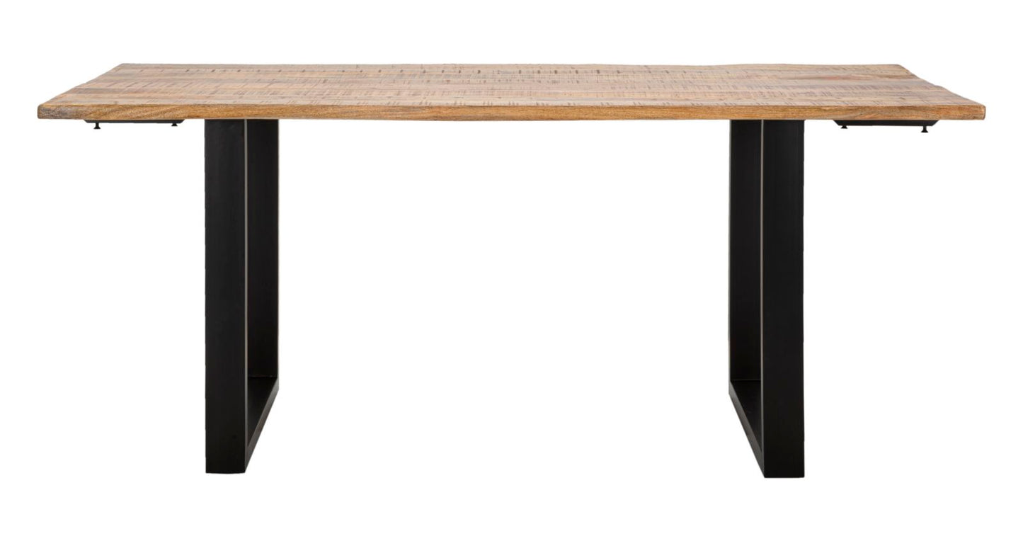 DINING TABLE EDGE -EXTENDABLE- CM 180X90X77-TOTAL LENGHT 280 (MANGO WOOD)