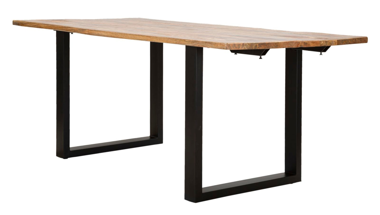 DINING TABLE EDGE -EXTENDABLE- CM 180X90X77-TOTAL LENGHT 280 (MANGO WOOD)