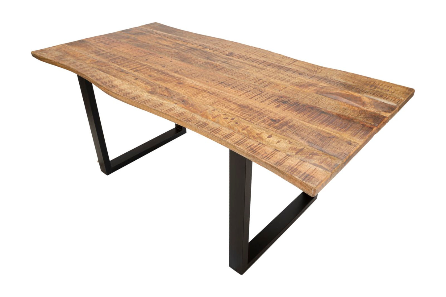 DINING TABLE EDGE -EXTENDABLE- CM 180X90X77-TOTAL LENGHT 280 (MANGO WOOD)