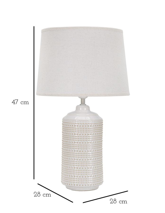 CERAMIC TABLE LAMP POINT CM Ø 28X47