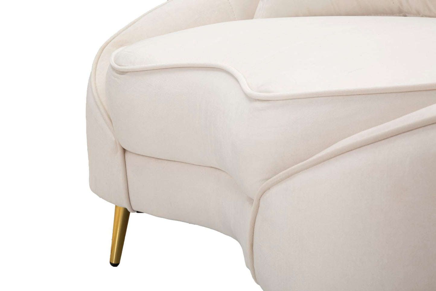 SOFA 2 SEATERS OSLO WITH CUSHIONS CREAM CM 148X84X68