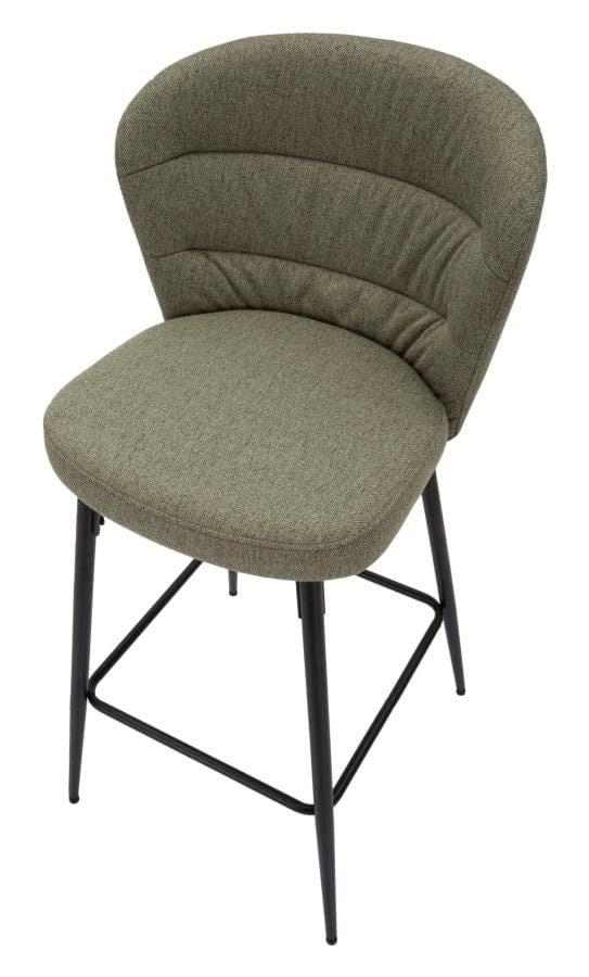 BAR STOOL LOSANNA GREEN SET 2 PZ CM 52X59X108