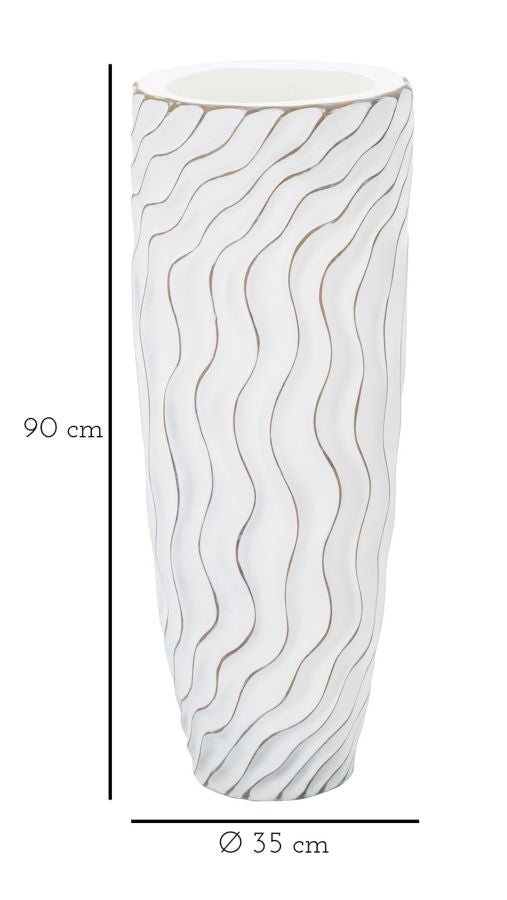 VASE POLYRESIN CM Ø 35X90