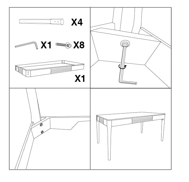 DINING TABLE MATERA CM 180X90X80