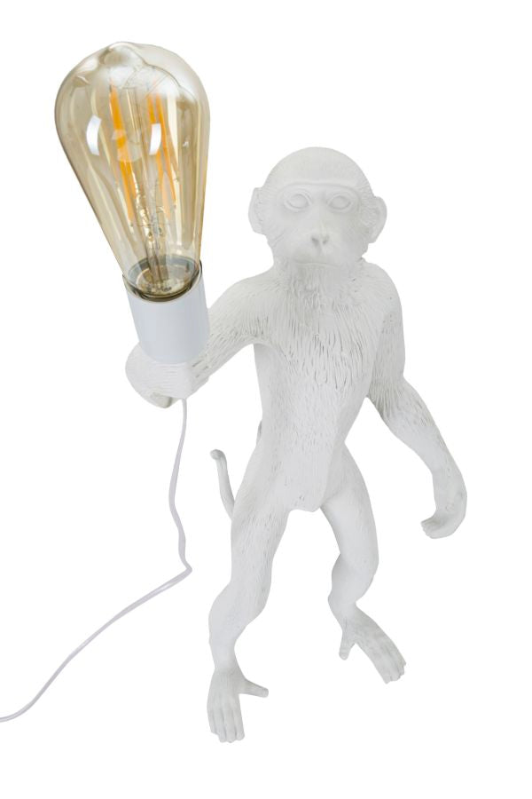 TABLE LAMP MONKEY WHITE CM Ø 26X34X55