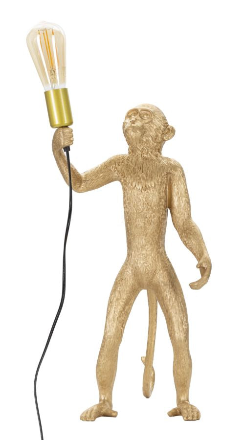 TABLE LAMP MONKEY GOLD CM Ø 26X34X55