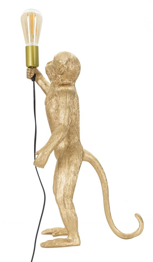 TABLE LAMP MONKEY GOLD CM Ø 26X34X55