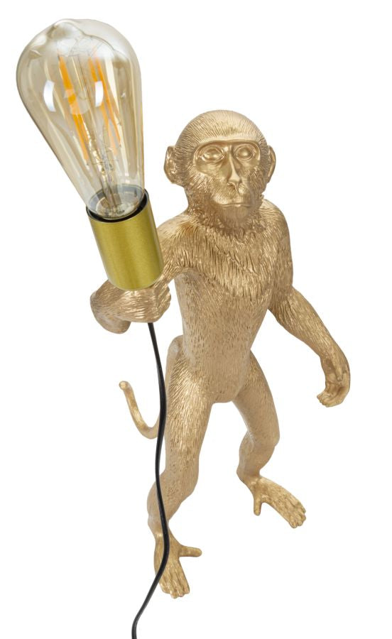 TABLE LAMP MONKEY GOLD CM Ø 26X34X55